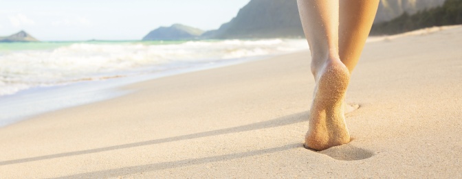 A Typical Session. Feet on Beach Hero Image