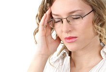 Testimonials. Library Image: Woman Headache